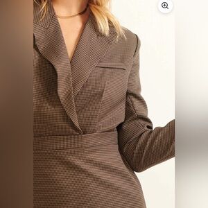 Born Leader Houndstooth Blazer Mini Dress